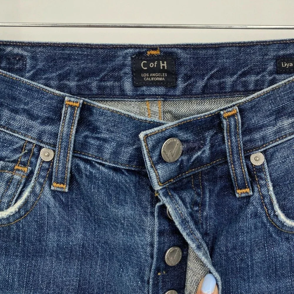 Citizens of Humanity Liya Classic Fit Jeans Size 24 High Rise Cotton Denim Blue - Picture 4 of 12